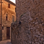 A narrow medieval street