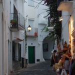 Cadaques a street in early evening
