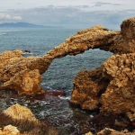 A rocky arch