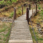 Footbridge across the stream