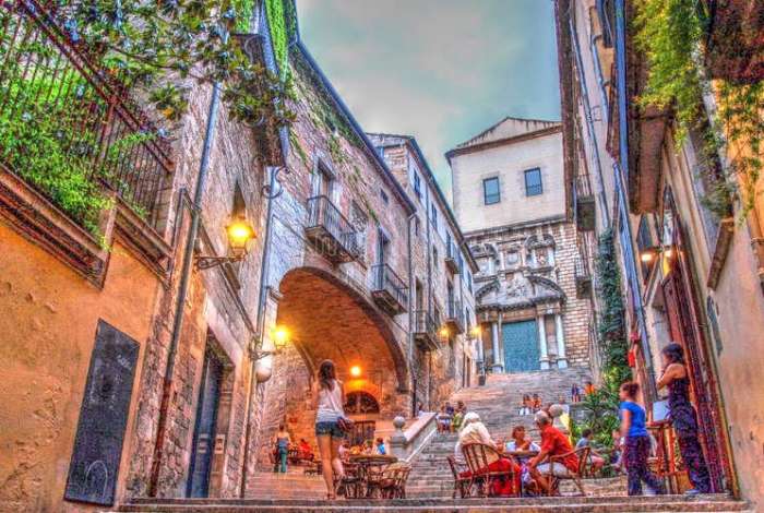 Barrio judío del casco antiguo de Girona